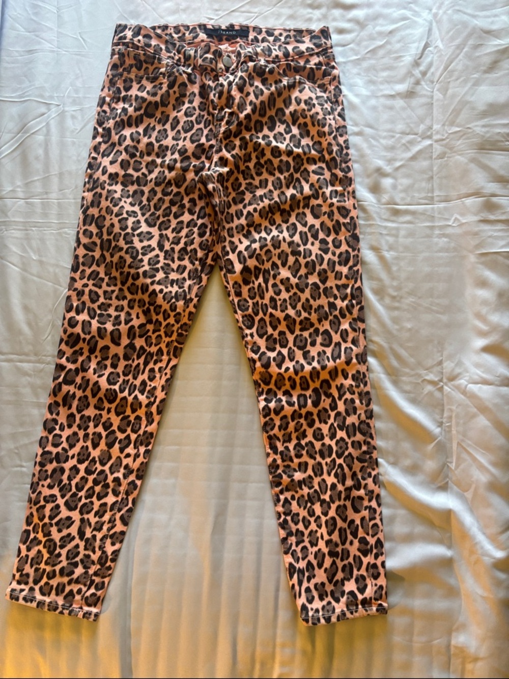 J Brand Leopard Print Skinny Jeans - Brown/Black